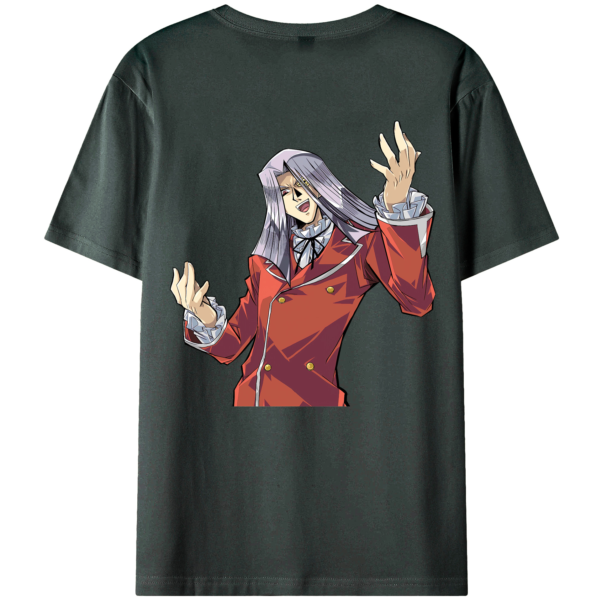 （画像用） 遊☆戯☆王 Yu-Gi-Oh! 綿100％ メンズ半袖Tシャツ（バックプリント） 通気性
